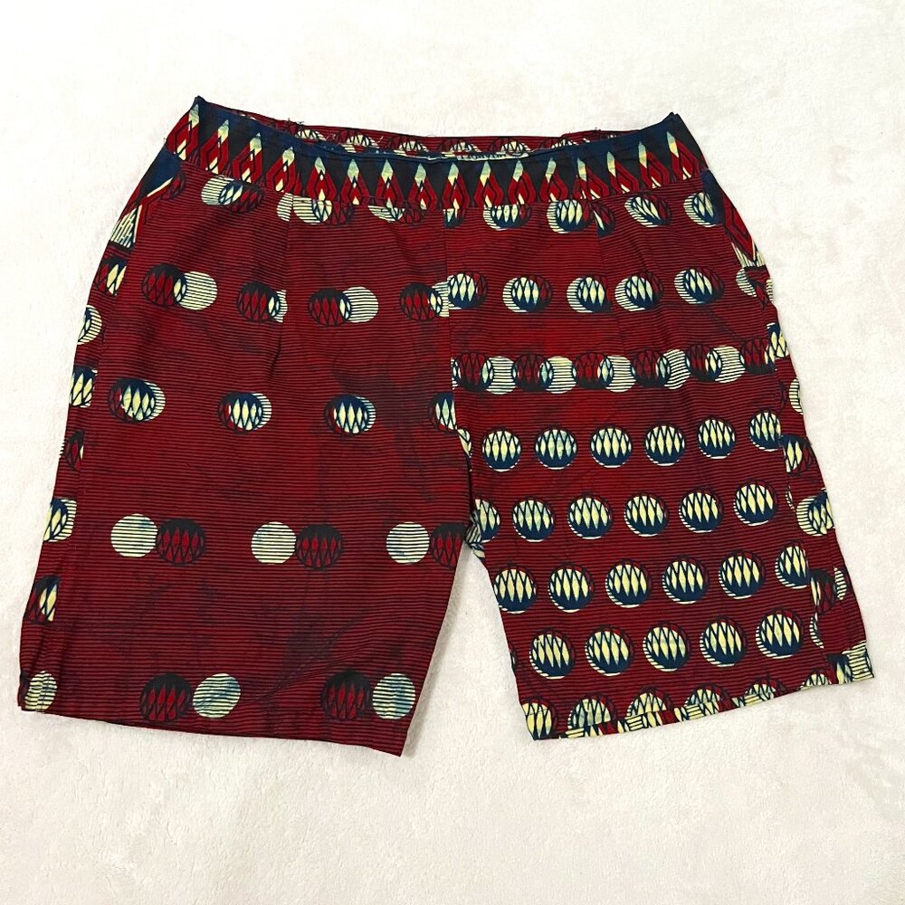 African Print short - NWT